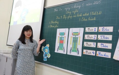 Chuyên đề “Lắp ghép mô hình robot” lớp 4C: Từ những mảnh ghép nhỏ đến bài học lớn về sáng tạo